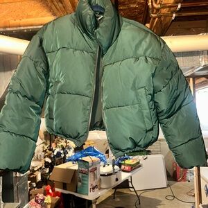 Divided Green Puffer Jacket